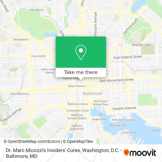 Dr. Marc Micozzi's Insiders' Cures map