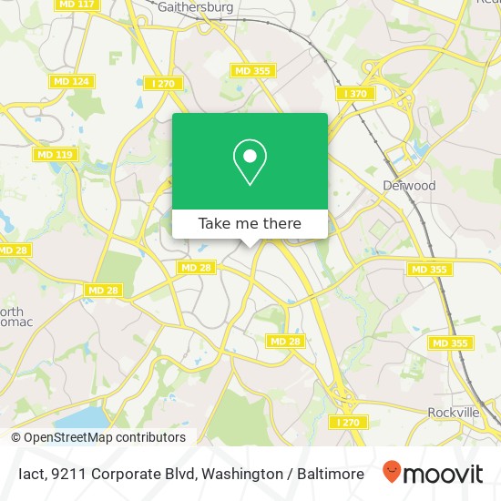 Mapa de Iact, 9211 Corporate Blvd