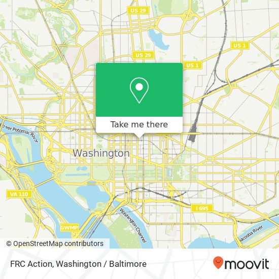 Mapa de FRC Action, 801 G St NW