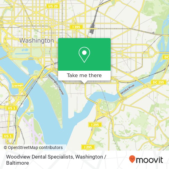 Woodview Dental Specialists, 1201 S Capitol St SW map
