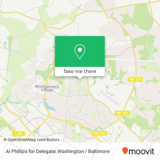 Al Phillips for Delegate map