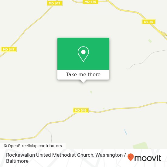 Mapa de Rockawalkin United Methodist Church, 6777 Rockawalkin Rd