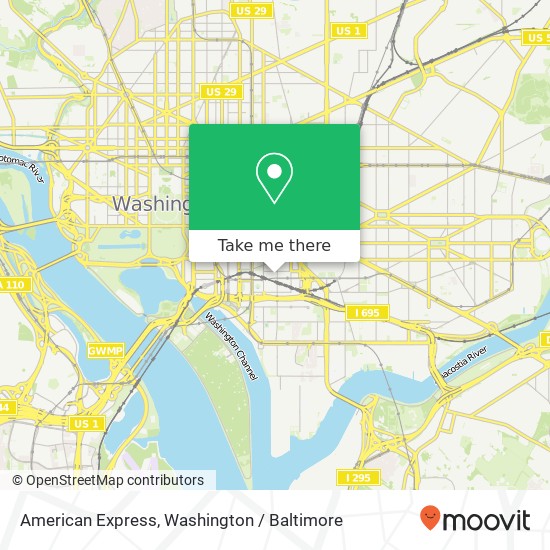 American Express map