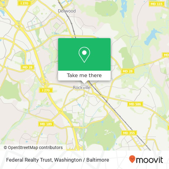 Mapa de Federal Realty Trust, 37 Maryland Ave