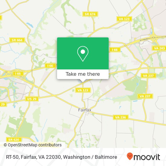 RT-50, Fairfax, VA 22030 map