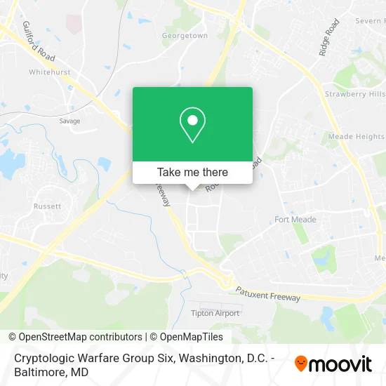 Cryptologic Warfare Group Six map