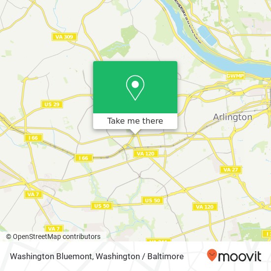 Washington Bluemont, Arlington, VA 22201 map