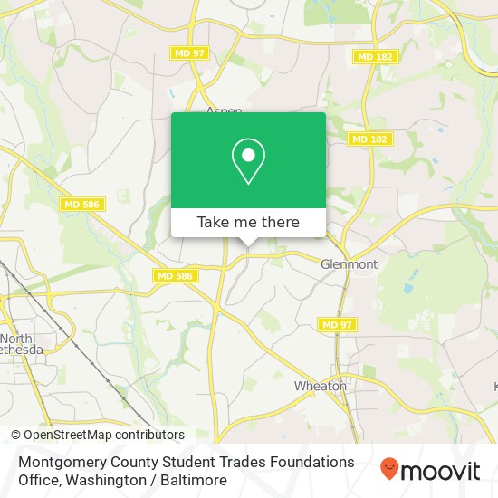 Montgomery County Student Trades Foundations Office, 12501 Dalewood Dr map