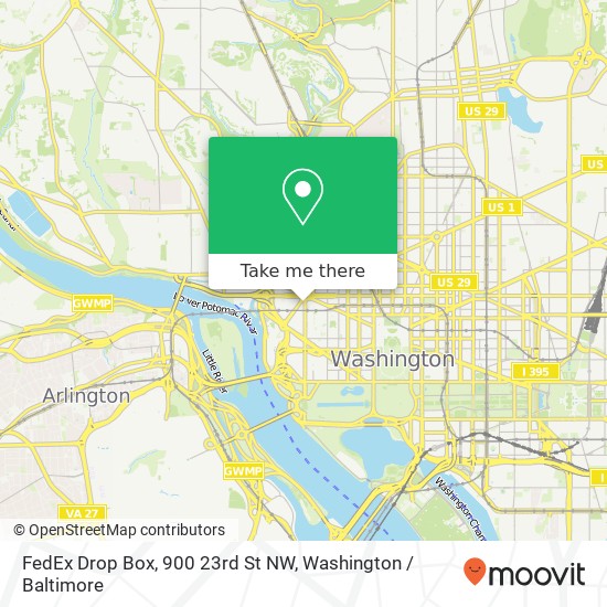 FedEx Drop Box, 900 23rd St NW map