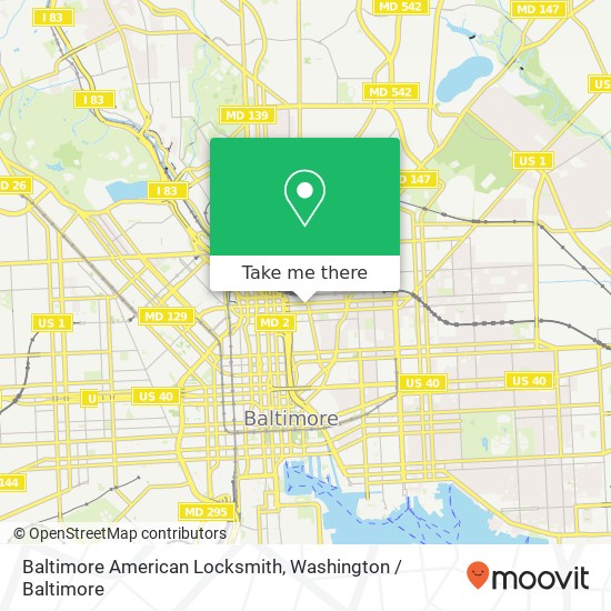 Baltimore American Locksmith, 1234 Greenmount Ave map