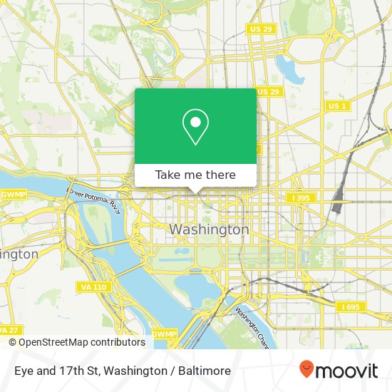 Eye and 17th St, Washington, DC 20006 map