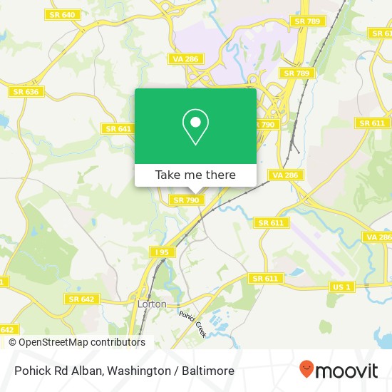 Pohick Rd Alban, Springfield, VA 22153 map