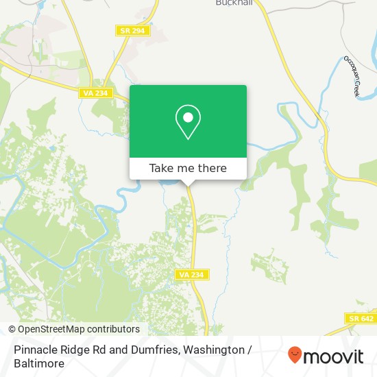 Pinnacle Ridge Rd and Dumfries, Manassas, VA 20112 map