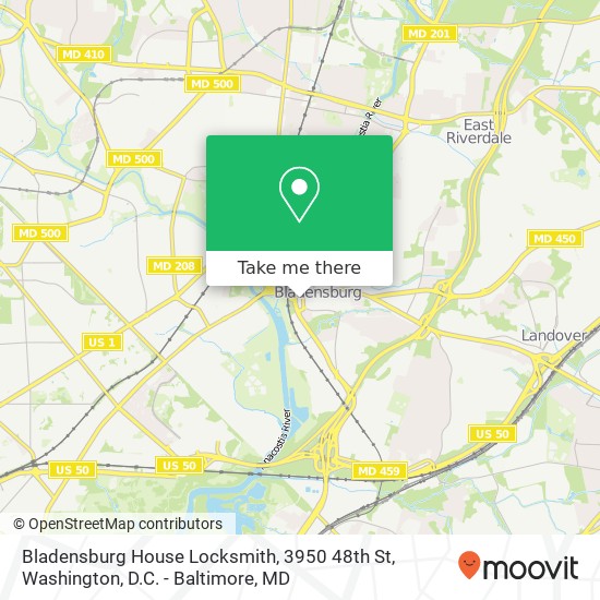 Bladensburg House Locksmith, 3950 48th St map