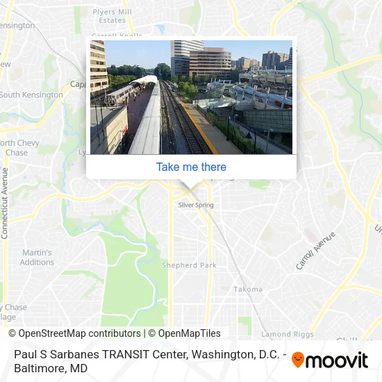 Paul S Sarbanes TRANSIT Center map