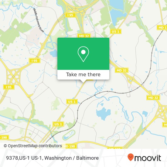 Mapa de 9378,US-1 US-1, Laurel, MD 20723