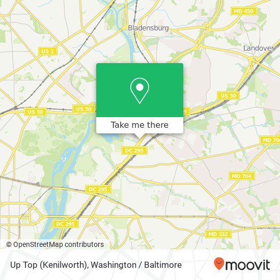 Mapa de Up Top (Kenilworth), 1500 Kenilworth Ave NE