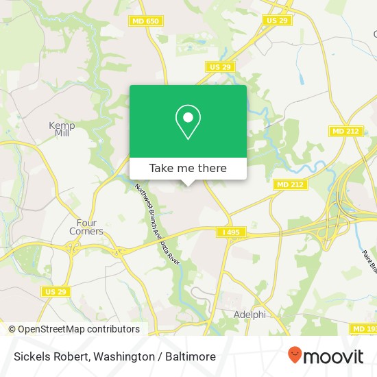 Mapa de Sickels Robert, 1234 Cresthaven Dr