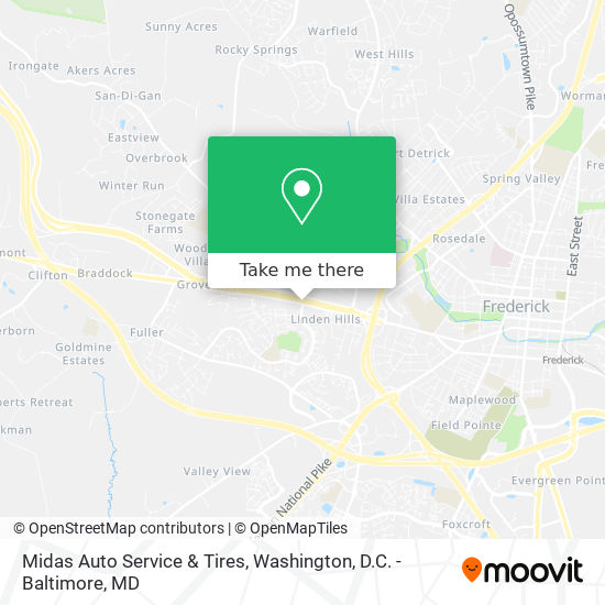 Midas Auto Service & Tires map