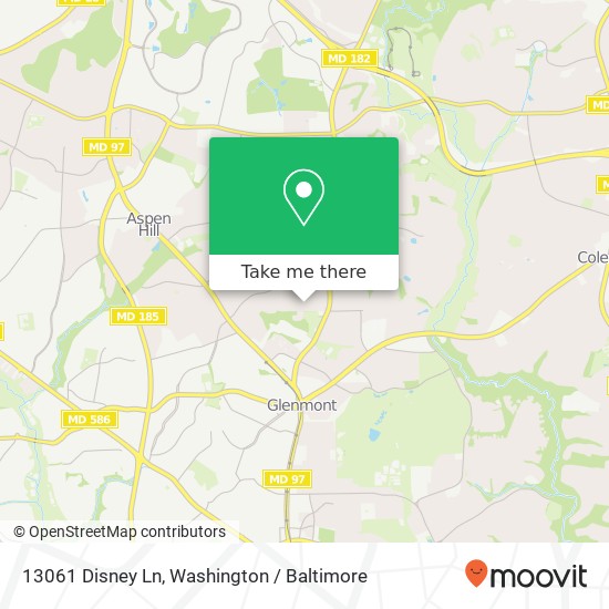 13061 Disney Ln, Silver Spring, MD 20906 map