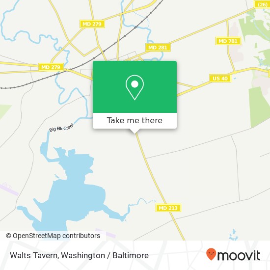 Mapa de Walts Tavern, 307 Augustine Herman Hwy