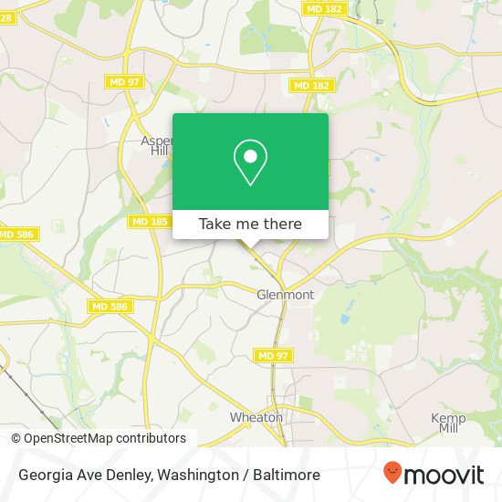 Georgia Ave Denley, Silver Spring, MD 20906 map