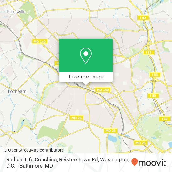 Mapa de Radical Life Coaching, Reisterstown Rd