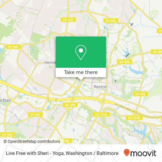 Mapa de Live Free with Sheri - Yoga, 453 Carlisle Dr