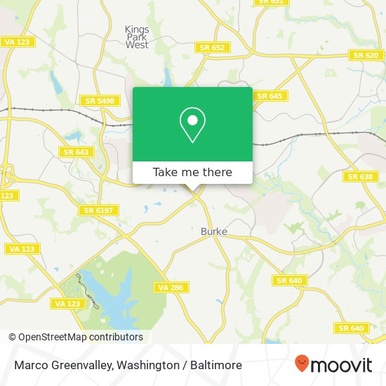 Marco Greenvalley, Burke Centre Pkwy map