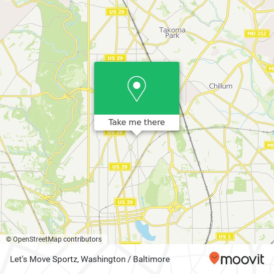 Mapa de Let's Move Sportz, Kansas Ave NW