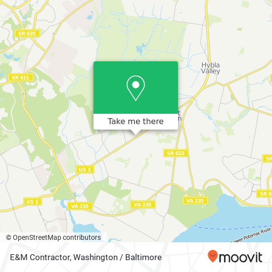 E&M Contractor, 8426 Richmond Hwy map