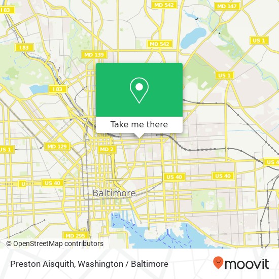 Preston Aisquith, Baltimore, MD 21202 map