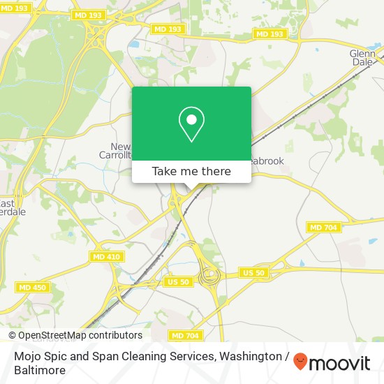 Mojo Spic and Span Cleaning Services, Annapolis Rd map