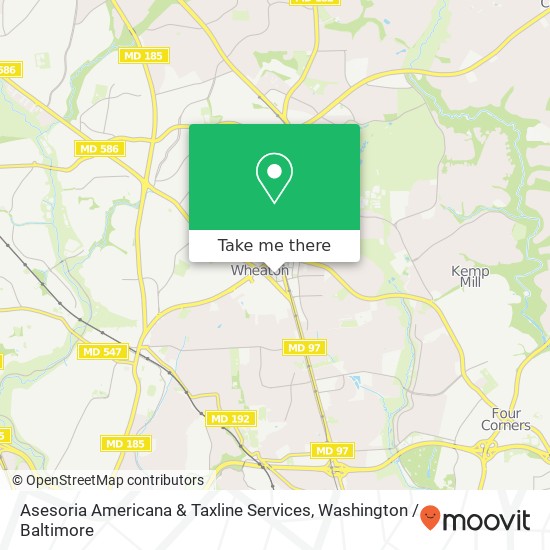 Mapa de Asesoria Americana & Taxline Services, 11230 Grandview Ave