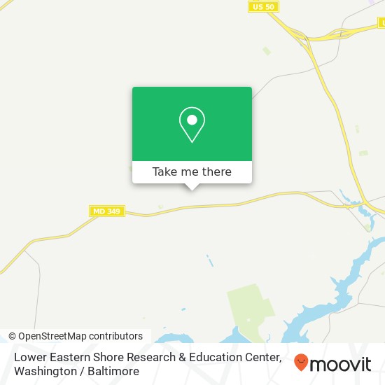 Mapa de Lower Eastern Shore Research & Education Center, 27664 Nanticoke Rd