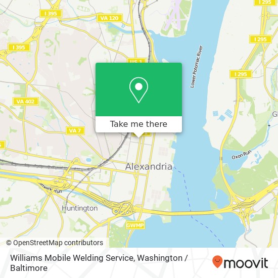 Mapa de Williams Mobile Welding Service