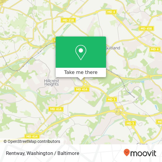 Mapa de Rentway, 4141 Branch Ave