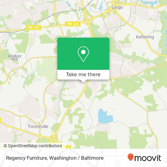 Mapa de Regency Furniture, 1859 Ritchie Station Ct