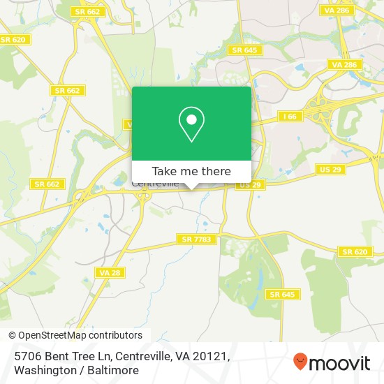 5706 Bent Tree Ln, Centreville, VA 20121 map