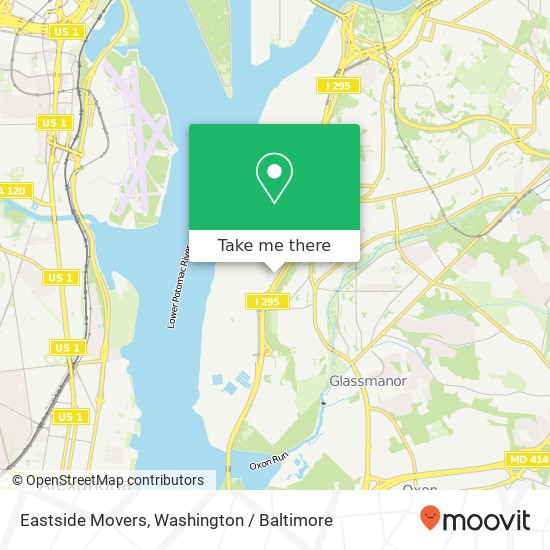 Mapa de Eastside Movers, Westover Ave SW