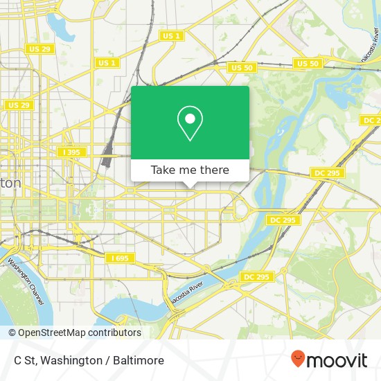 C St, Washington, DC 20002 map