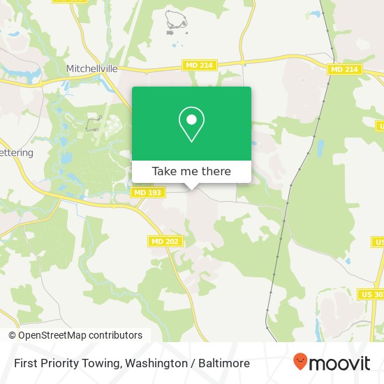 Mapa de First Priority Towing, Whistling Duck Dr