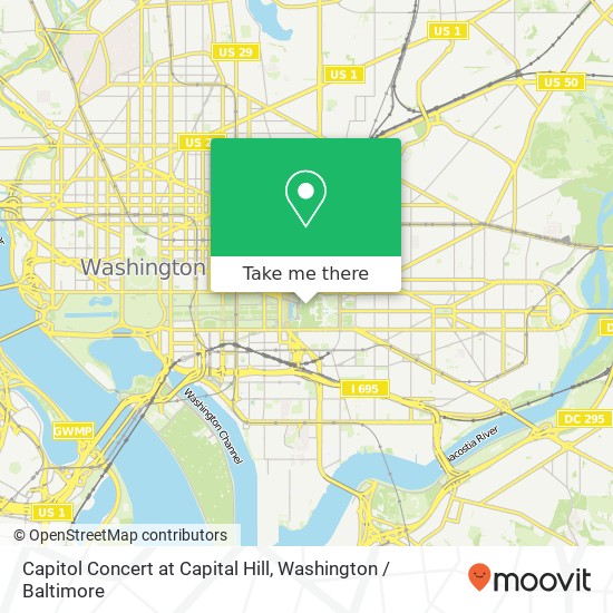 Mapa de Capitol Concert at Capital Hill