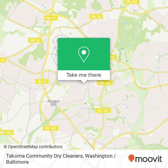 Takoma Community Dry Cleaners, Burning Bush Ln map