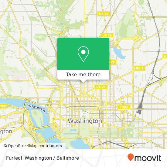 Furfect, 1610 16th St NW map