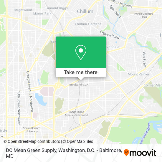 DC Mean Green Supply map