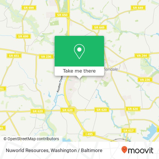 Nuworld Resources, Annandale, VA 22003 map