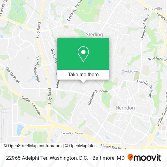 22965 Adelphi Ter map