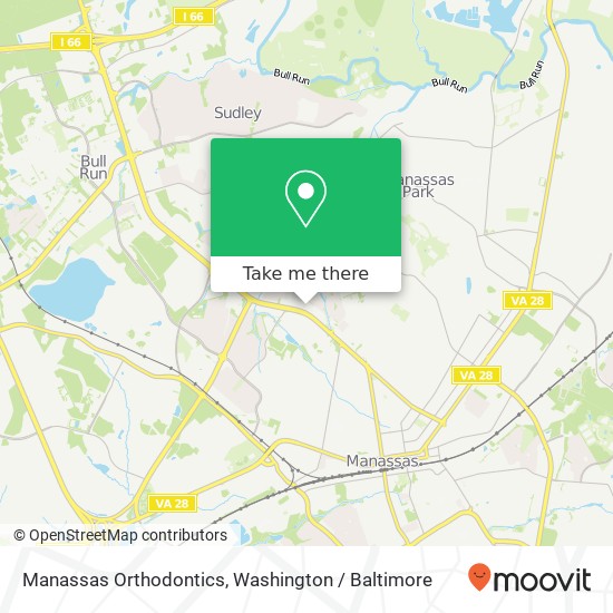 Mapa de Manassas Orthodontics, 8400 Dorsey Cir