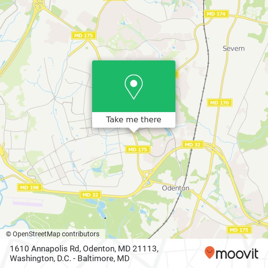 1610 Annapolis Rd, Odenton, MD 21113 map